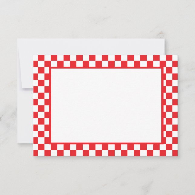 Carte De Correspondance Note Card-Checkers (Devant)