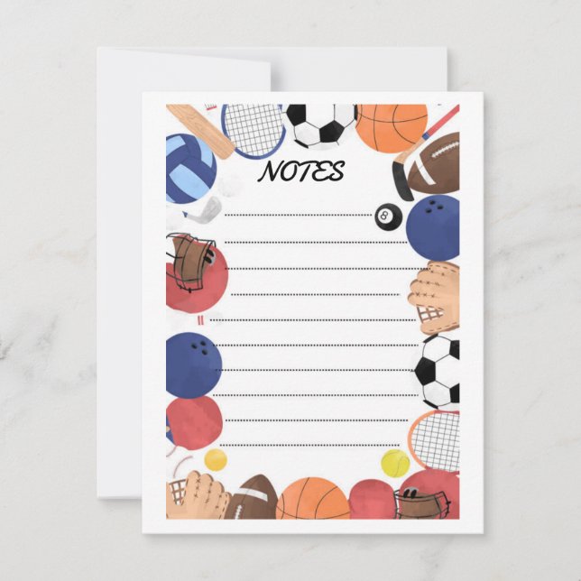 CARTE DE CORRESPONDANCE NOTES (Devant)