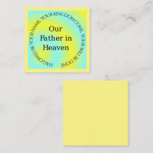 CARTE DE CORRESPONDANCE NOTRE PÈRE AU CIEL