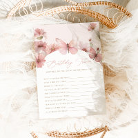 Notre Petit Papillon Rose Girls Anniversaire