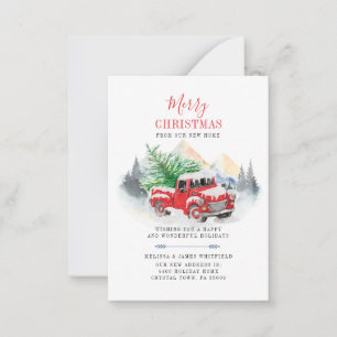 Carte De Correspondance Nous avons déménagé Noël Changement d'adresse Démé