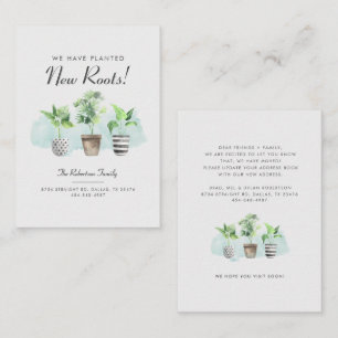 Carte De Correspondance Nous avons déplacé de nouvelles racines de Faire-p