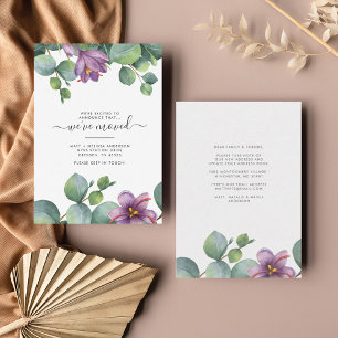 Carte De Correspondance Nous avons déplacé la verdure Eucalyptus Changemen