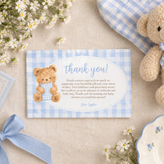 Carte De Correspondance Nous pouvons à peine attendre Ourson Merci