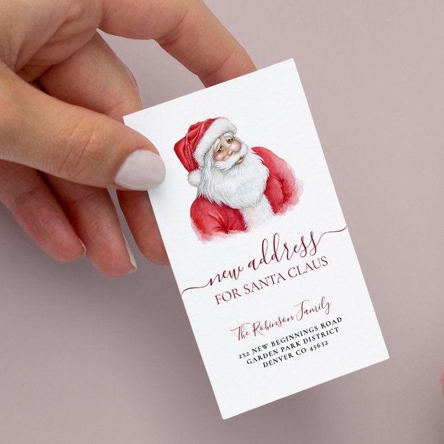 Carte De Correspondance Nouvelle maison pour Noël MINI SIZE vacances démén (Créateur téléchargé)