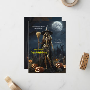 Carte De Correspondance 'Nuit d'épouvante' Halloween 