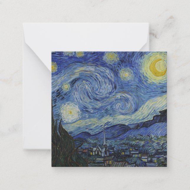 Carte De Correspondance "Nuit étoilée" par Van Gogh (Devant)