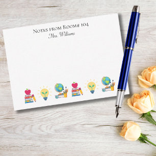 Carte De Correspondance Numéro de salle de classe personnalisé pour remerc