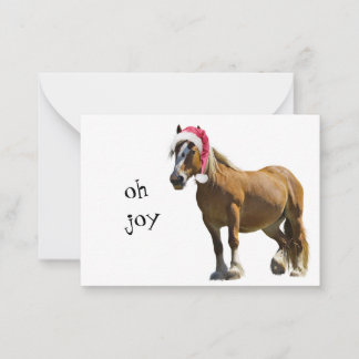 Carte De Correspondance Oh Joy Christmas Horse card