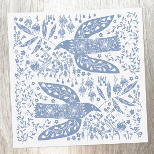 Carte De Correspondance Oiseau bleu