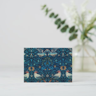 Carte De Correspondance Oiseau vintage William Morris floral Oiseaux art B