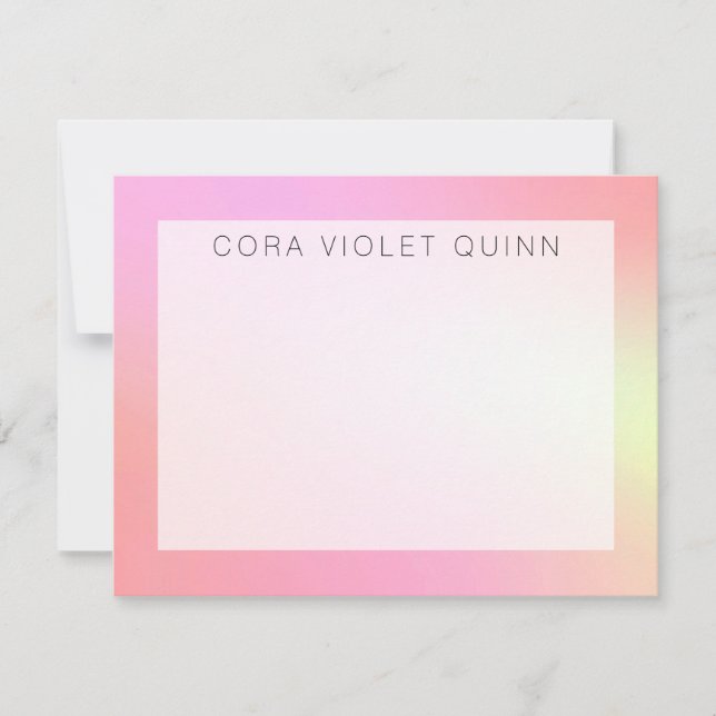 Carte De Correspondance Ombre holographique (Devant)