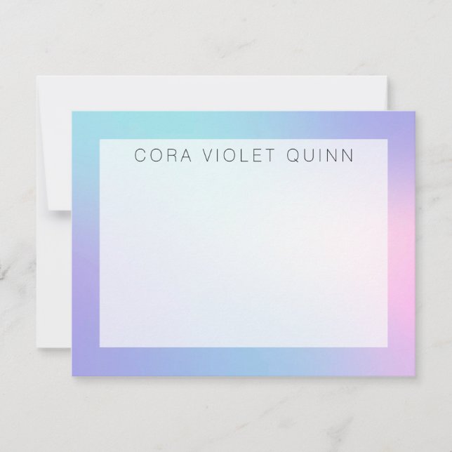 Carte De Correspondance Ombre holographique (Devant)
