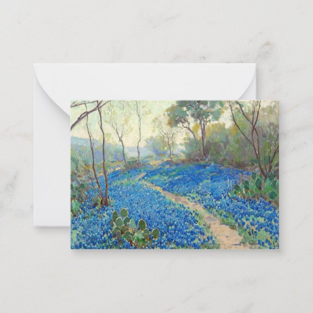 Carte De Correspondance Onderdonk - A Hillside of Bluebonnets - Texas (Devant)