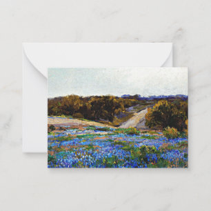 Carte De Correspondance Onderdonk - Bluebonnets à la fin de l'après-midi