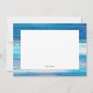 Carte De Correspondance Ondes aquarelles
