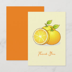 Carte De Correspondance Oranges, fruits mignons