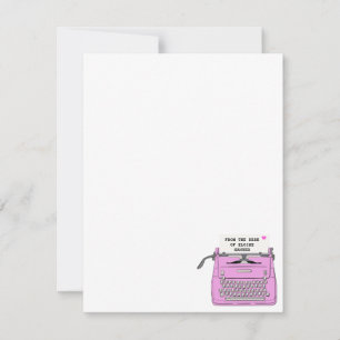 Carte De Correspondance Ordinateur de bureau Vintage Pink Retro Personnali