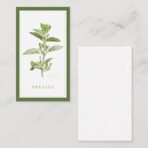 Carte De Correspondance OREGANO 3,5x2 Foncé / Vert