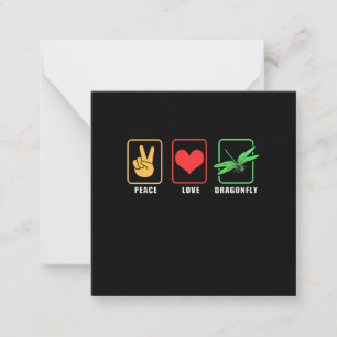 Carte De Correspondance Paix Amour Libellule