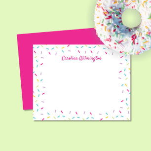 Carte De Correspondance Papeterie Féminine Colorée aux Jolies Paillettes