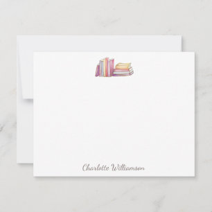 Carte De Correspondance Papeterie personnalisée pour les amoureux de livre