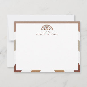 Carte De Correspondance Papeterie pour enfants arc-en-ciel bohème mignonne