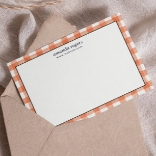 Carte De Correspondance Papier à lettres à motif carreaux Buffalo aquarell