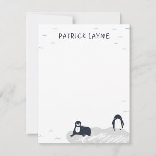 Carte De Correspondance Papier à lettres à ours polaires