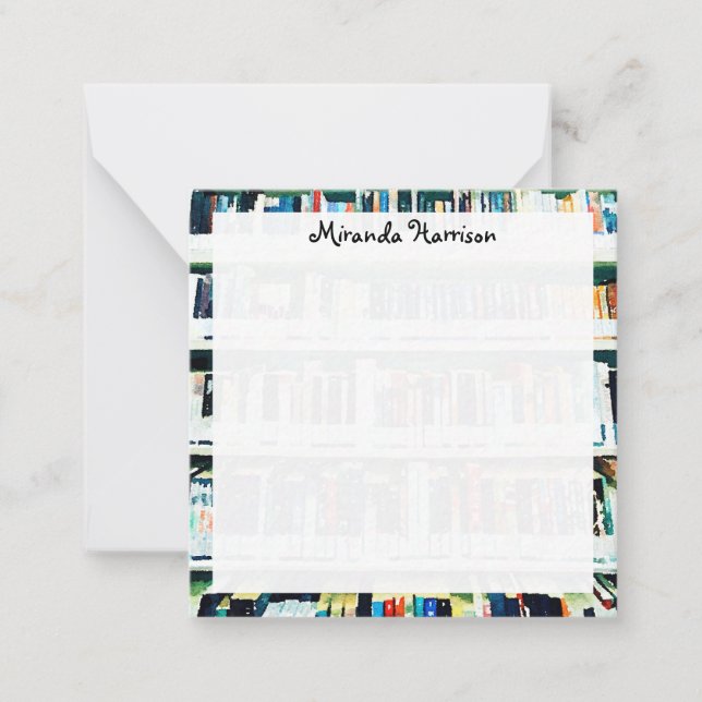 Carte De Correspondance Papier à lettres personnalisé Bookworm (Devant)