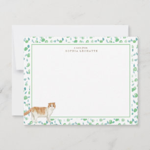 Carte De Correspondance Papier à lettres personnalisé Scottish Fold Cat