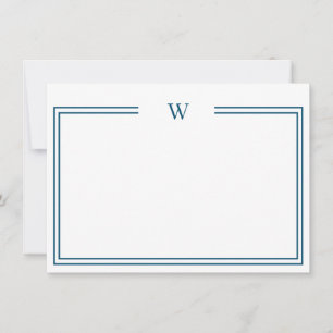 Carte De Correspondance Papier à lettres personnel Turquoise Luxe