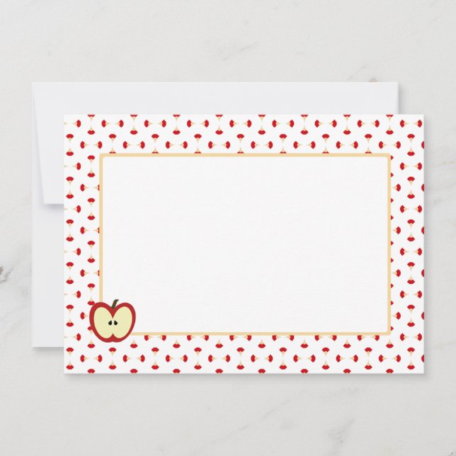 Carte De Correspondance Papier personnel Apple Cores (Devant)