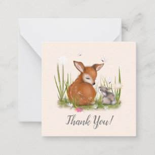 Carte De Correspondance Papillon lapin de cerf