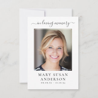 Carte De Correspondance Papillon Photo Funeral Memorial Prayer Card