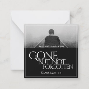 Carte De Correspondance Partis mais pas oubliés - Sombre
