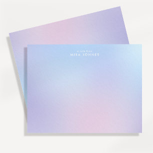 Carte De Correspondance Pastel Gradient Ombre Moderne Papier à lettres