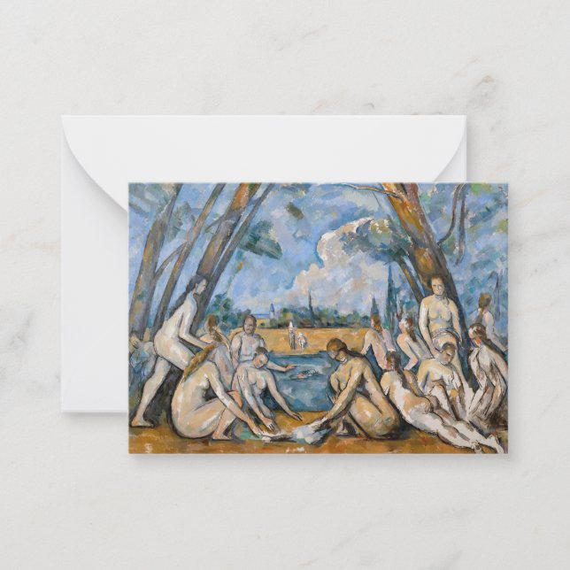 Carte De Correspondance Paul Cezanne - Les Grandes Baignoires (Devant)
