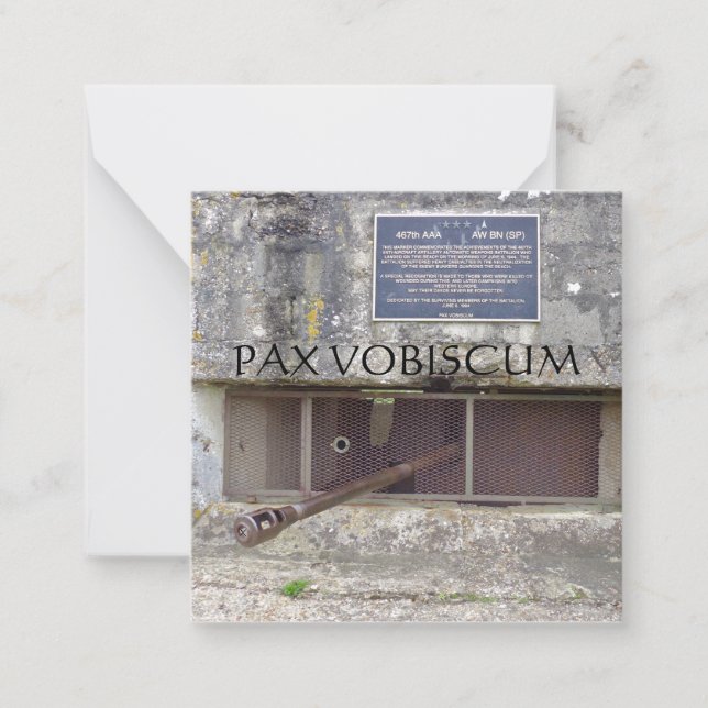 CARTE DE CORRESPONDANCE PAX VOBISCUM (Devant)