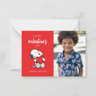 Carte De Correspondance Peanuts   Câlin coeur de Snoopy