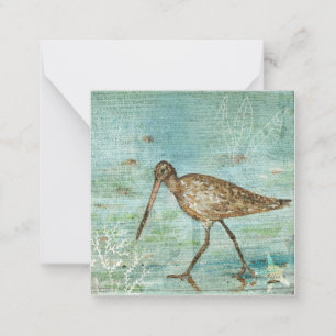 Carte De Correspondance Peinture D'Oiseau À Bord