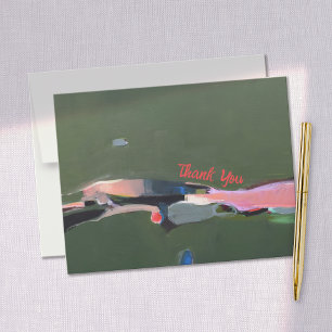 Carte De Correspondance Peinture Merci Abstraite