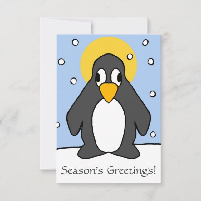 Carte De Correspondance Penguin de Layla 2023 (Devant)