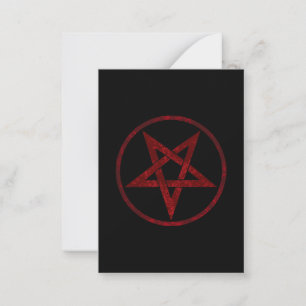 Carte De Correspondance Pentagram Red Devil
