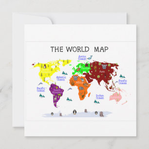 Carte De Correspondance Pépinière, Plan du monde, Graphique
