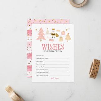 Carte De Correspondance Père Noël Baby Girl Shower, Wives for Baby