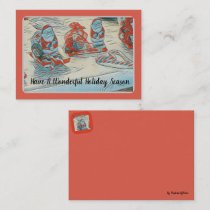 Carte De Correspondance Père Noël Holiday