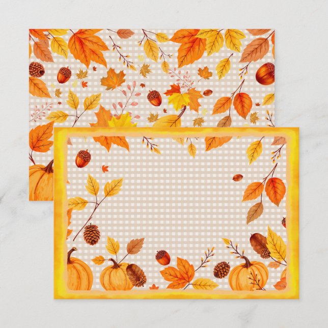 Carte De Correspondance Perfect Autumn Note Card (Devant / Derrière)
