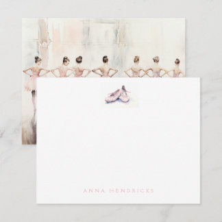 Carte De Correspondance Personalized Ballet Thank You Note Card Stationery