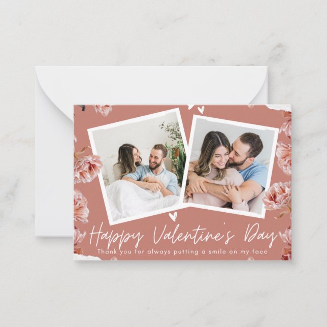 Carte De Correspondance Personalized Valentine’s Day Photo Card | Romantic (Devant)